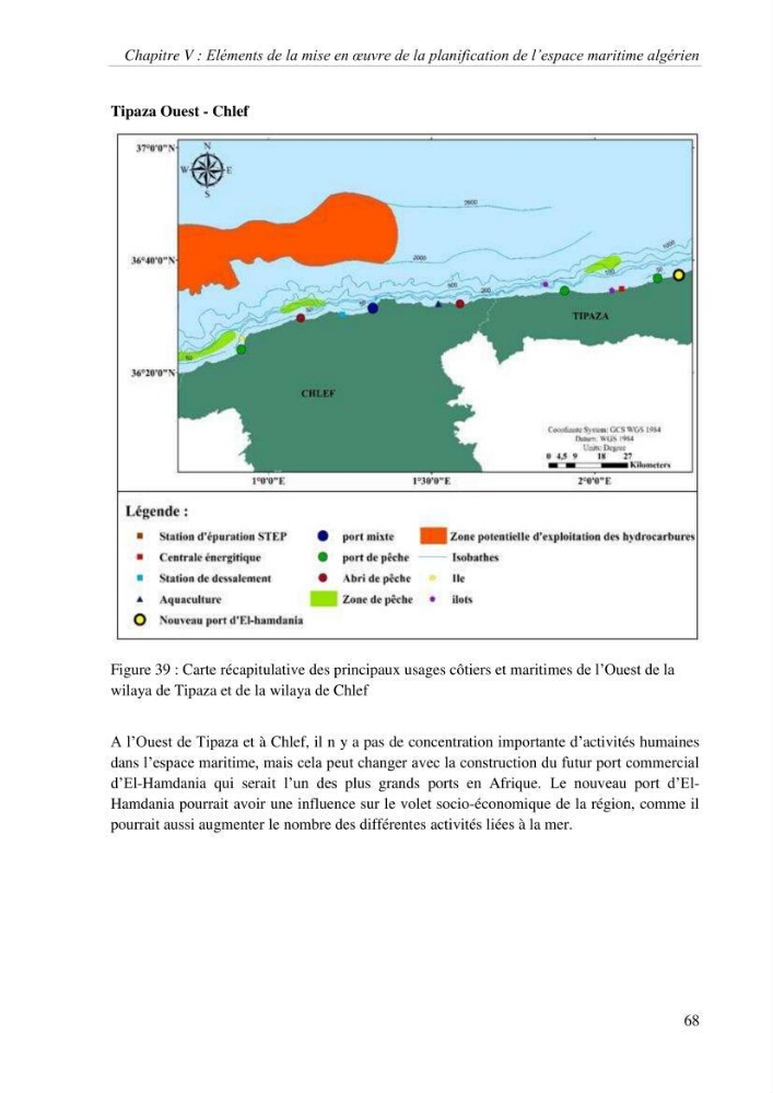 Etat des lieux de la planification de l\'espace maritime en Algerie