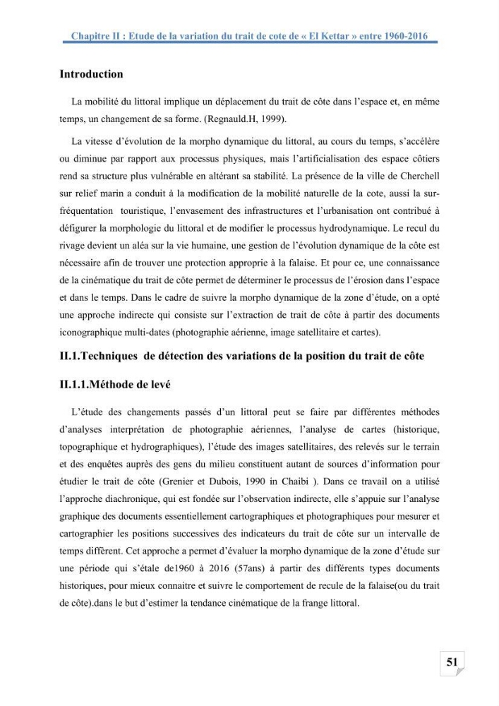 Etude de protection du rivage d\'el kettar-cherchell: