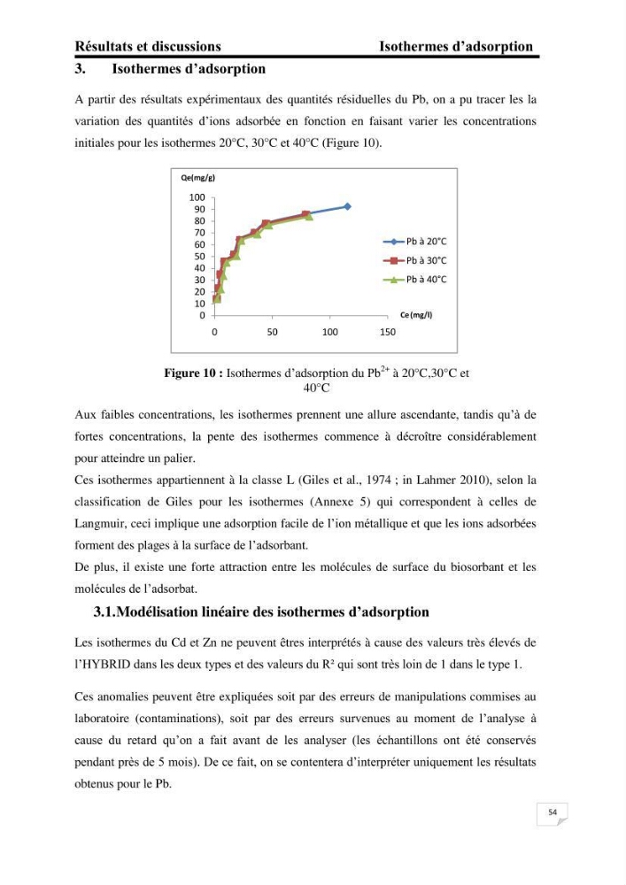 Etude de la biosorption des éléments traces métaliques (Pb2+,Cd2+,et Zn2+) sur une biomasse marine