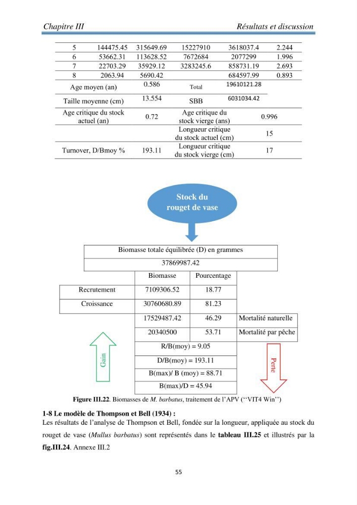 Contribution à l’étude bioéconomique de la pêche chalutière cas de rouget de vase ( Mullus barbatus) de la région centre du bassin Algérien:
