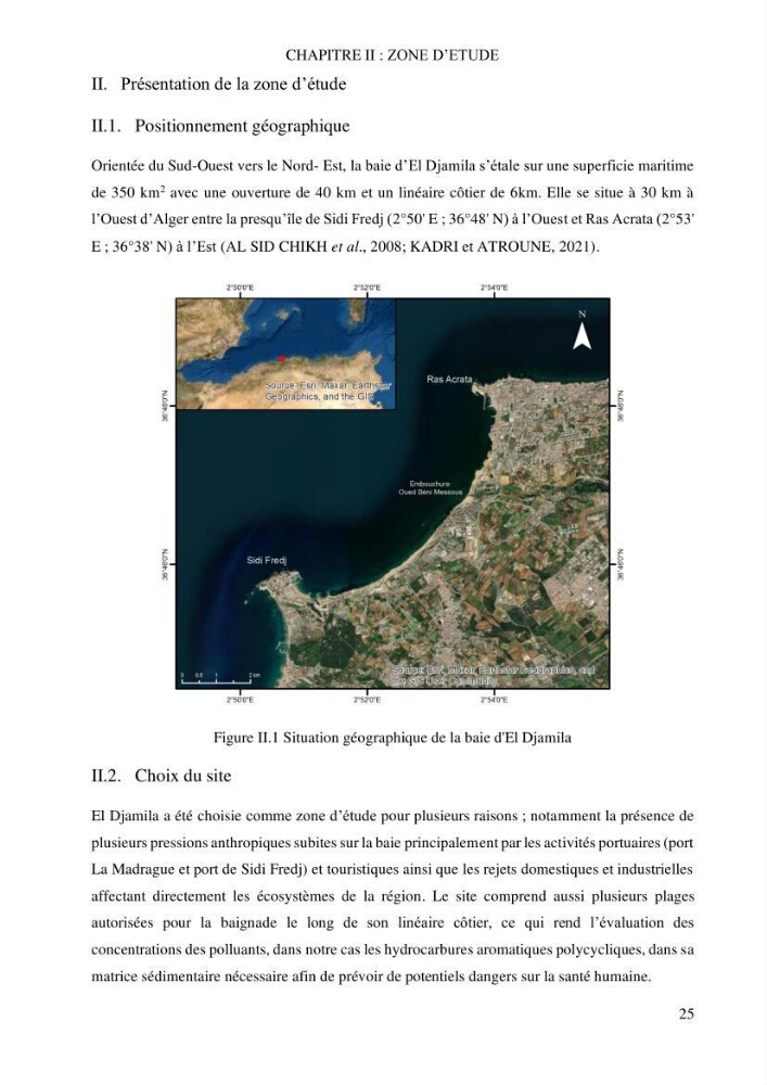 Evaluation du pouvoir de rétention des hydrocarbures aromatiques polycycliques dans la matrice sédimentaire de la baie d’El Djamila