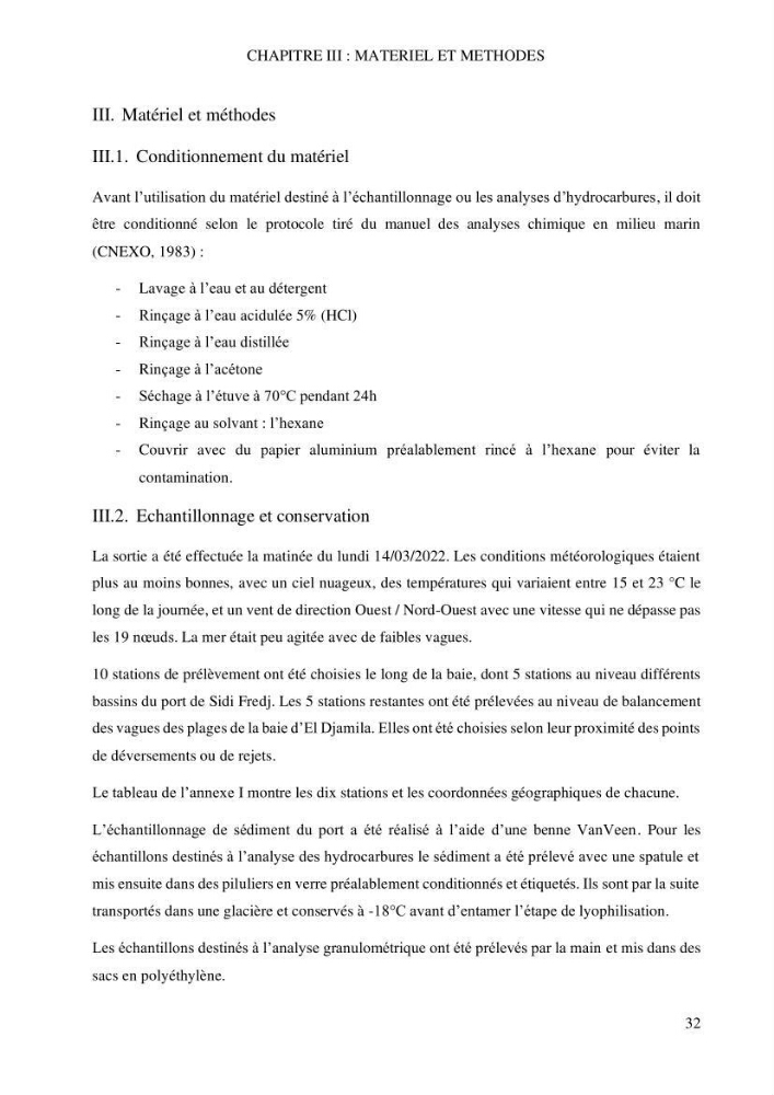 Evaluation du pouvoir de rétention des hydrocarbures aromatiques polycycliques dans la matrice sédimentaire de la baie d’El Djamila