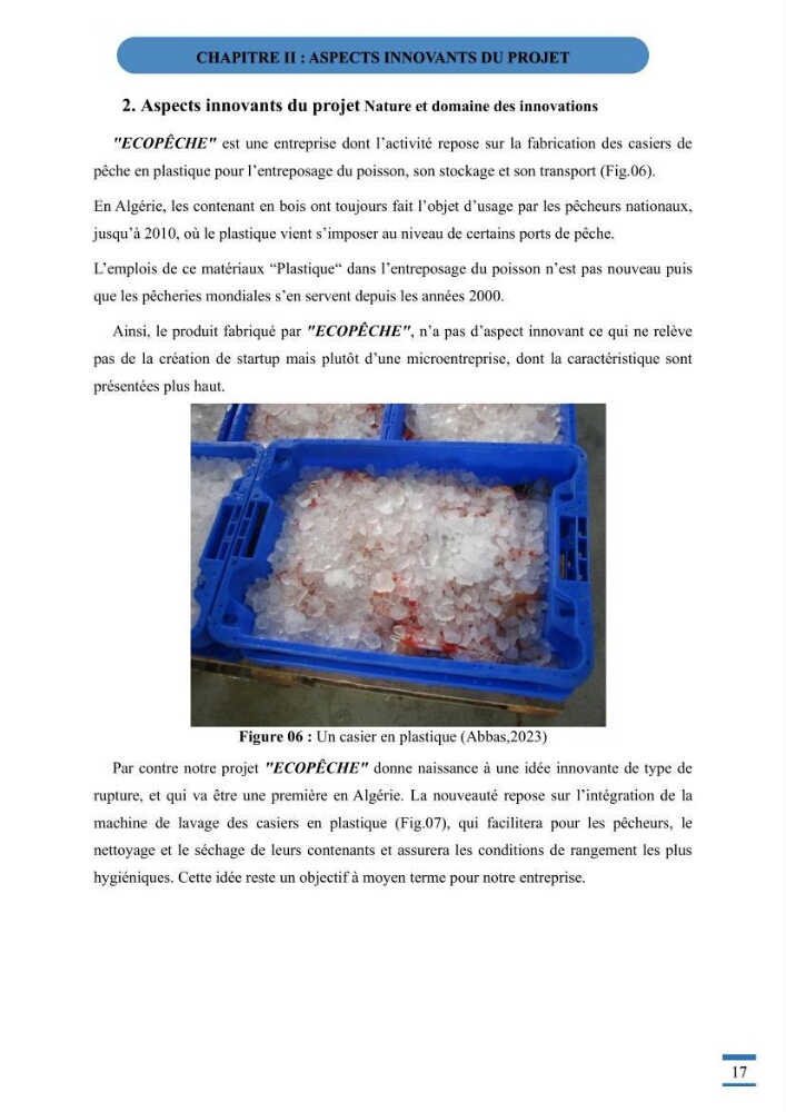 Recyclage et valorisation des déchets thermoplastiques entreprise de fabrication de caisse a poisson en polyethylene haute densité ( PEHD)