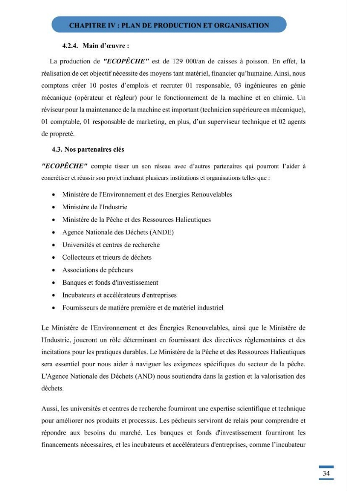Recyclage et valorisation des déchets thermoplastiques entreprise de fabrication de caisse a poisson en polyethylene haute densité ( PEHD)