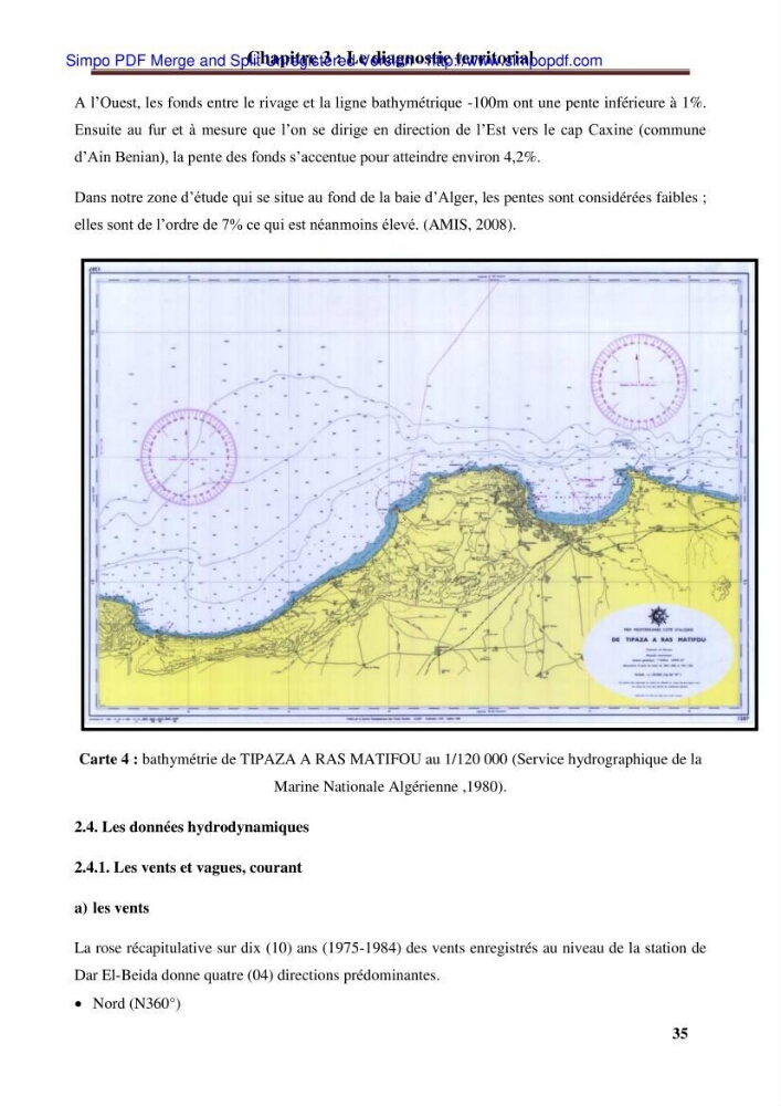 Approche systématique pour la gestion du risque de submersion marine (Hussein dey et El mohammadia)