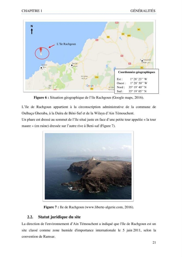 inventaire de la faune et de la flore marine d\'intérêt écologique des sites remarquables de la côte Ouest Algérienne
