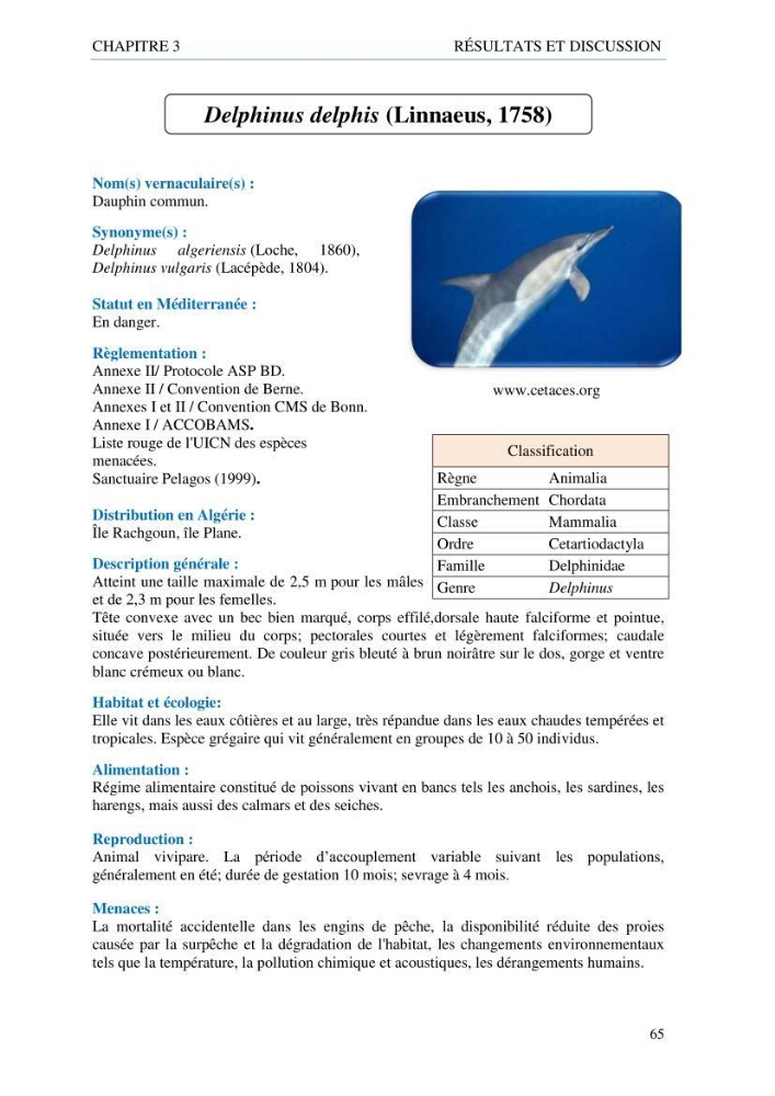 inventaire de la faune et de la flore marine d\'intérêt écologique des sites remarquables de la côte Ouest Algérienne
