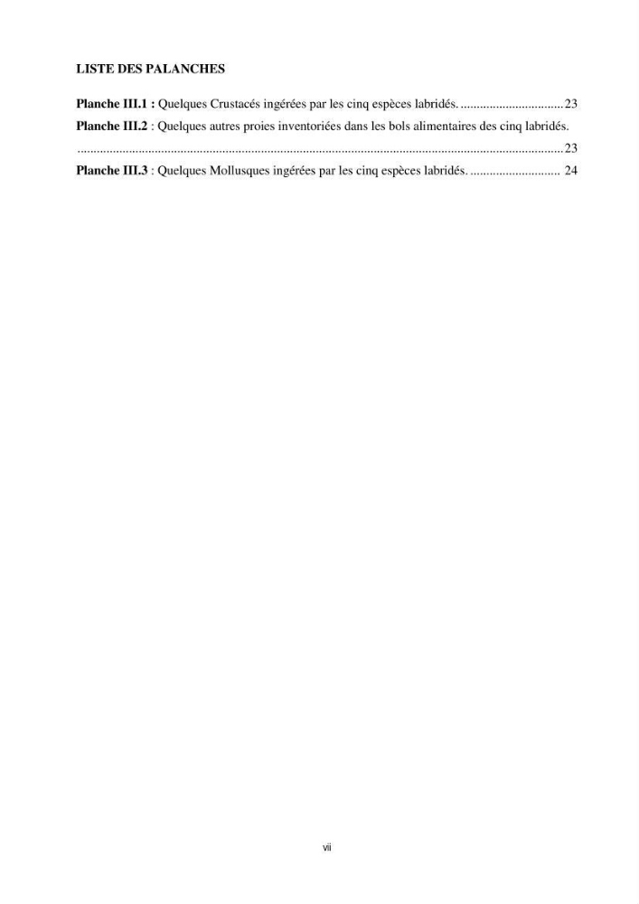 Contribution à l’étude comparative des stratégies alimentaires de cinq espèces de Labridae (Téléostéens, Perciformes) du bassin algérien.: