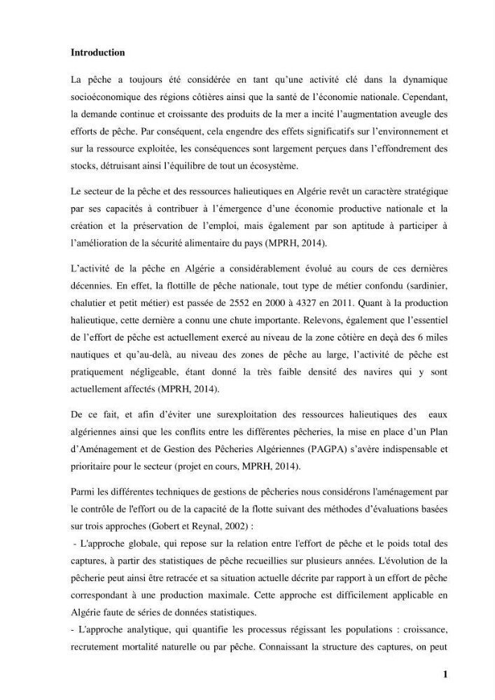 Elaboration d’un outil de simulation pour l’évaluation et de la gestion des pêcheries mixtes multi-flottille