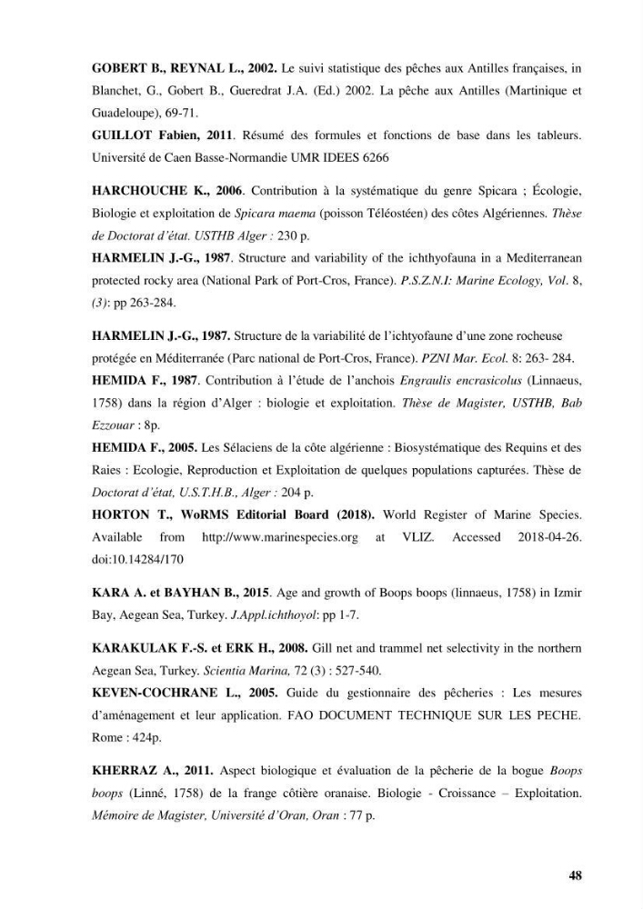Elaboration d’un outil de simulation pour l’évaluation et de la gestion des pêcheries mixtes multi-flottille