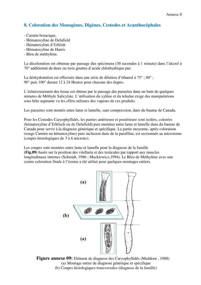 Inventaire de la parasitofaune des poissons dulcicoles d\'Algérie: