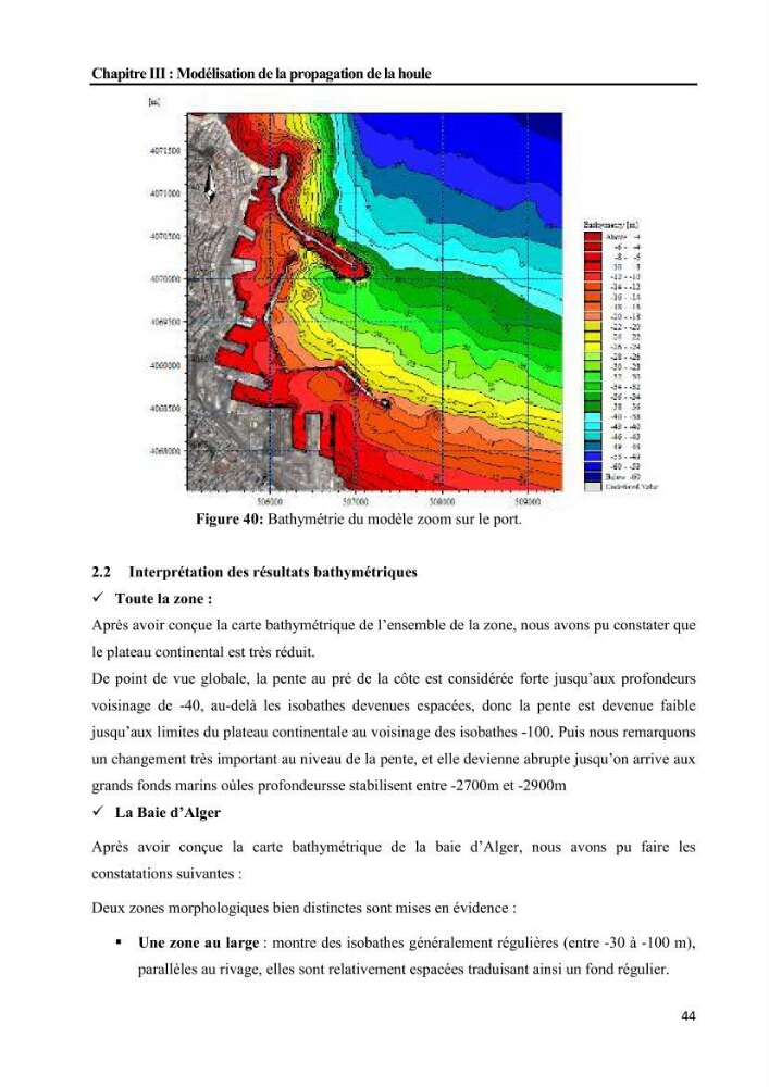 Etudes de faisabilité de l’augmentation du tirant d\'eau du Port d’Alger :études hydrodynamiques et agitation portuaire