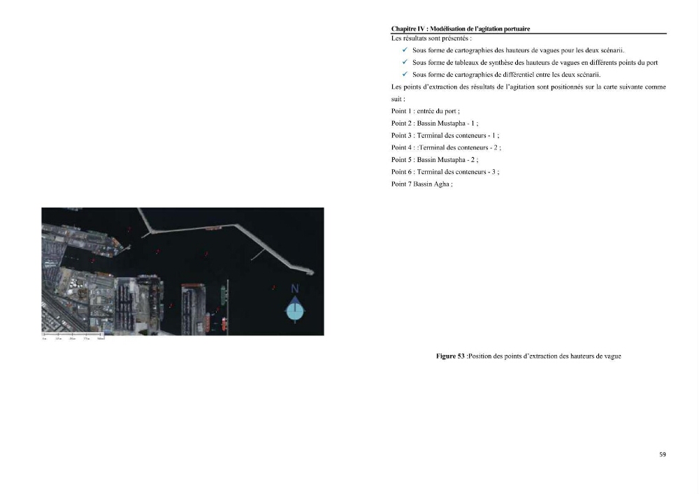 Etudes de faisabilité de l’augmentation du tirant d\'eau du Port d’Alger :études hydrodynamiques et agitation portuaire