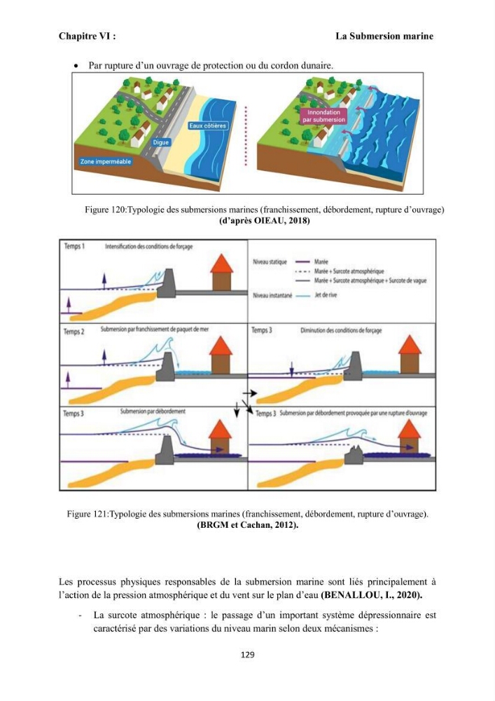 Modélisation et cartographie de la vulnérabilité du littoral centre algérien face aux risques d\'inondation et de submersion marine