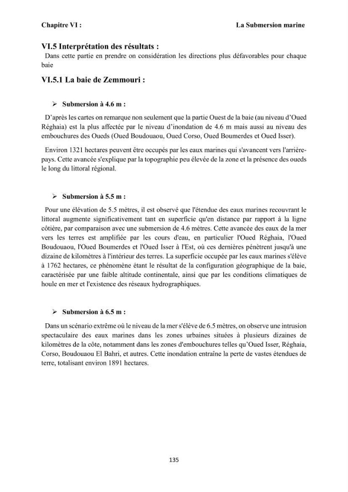 Modélisation et cartographie de la vulnérabilité du littoral centre algérien face aux risques d\'inondation et de submersion marine