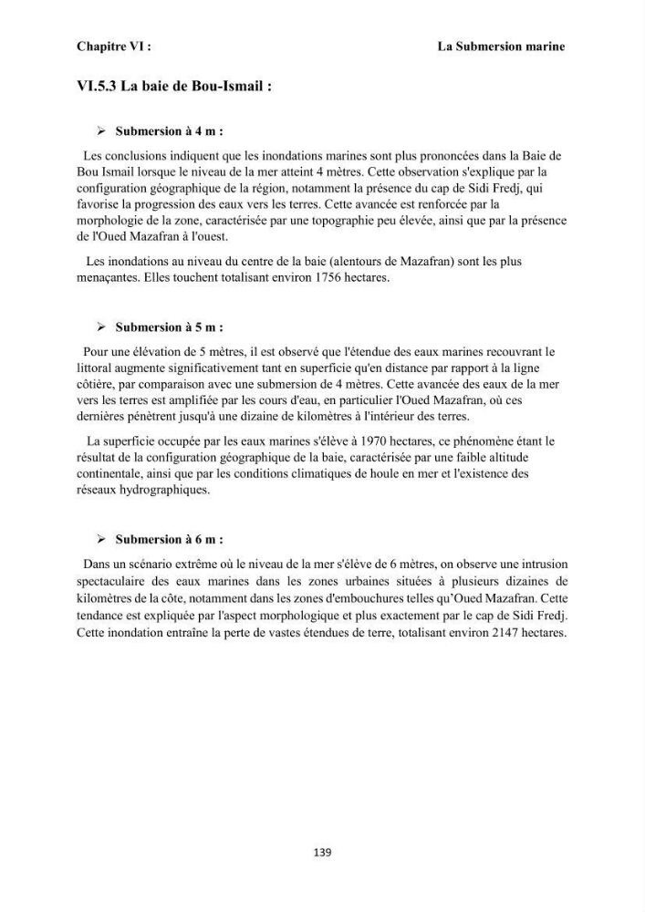 Modélisation et cartographie de la vulnérabilité du littoral centre algérien face aux risques d\'inondation et de submersion marine