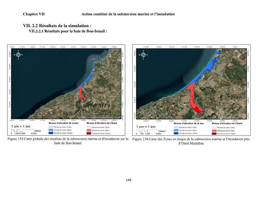 Modélisation et cartographie de la vulnérabilité du littoral centre algérien face aux risques d\'inondation et de submersion marine