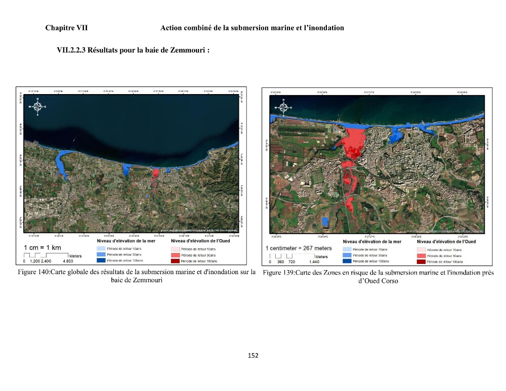 Modélisation et cartographie de la vulnérabilité du littoral centre algérien face aux risques d\'inondation et de submersion marine