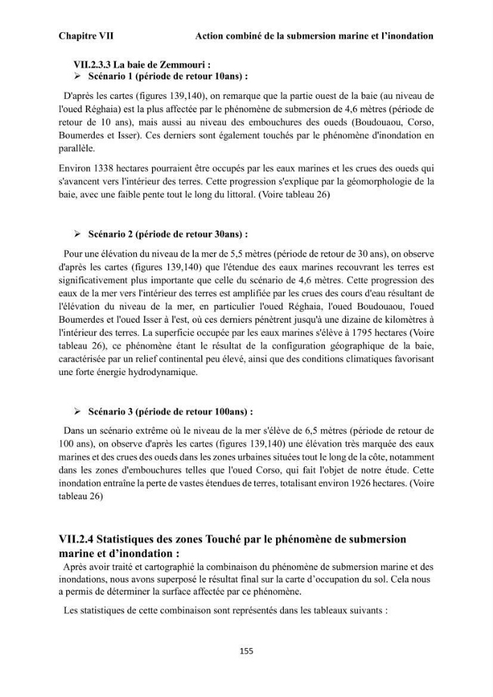 Modélisation et cartographie de la vulnérabilité du littoral centre algérien face aux risques d\'inondation et de submersion marine