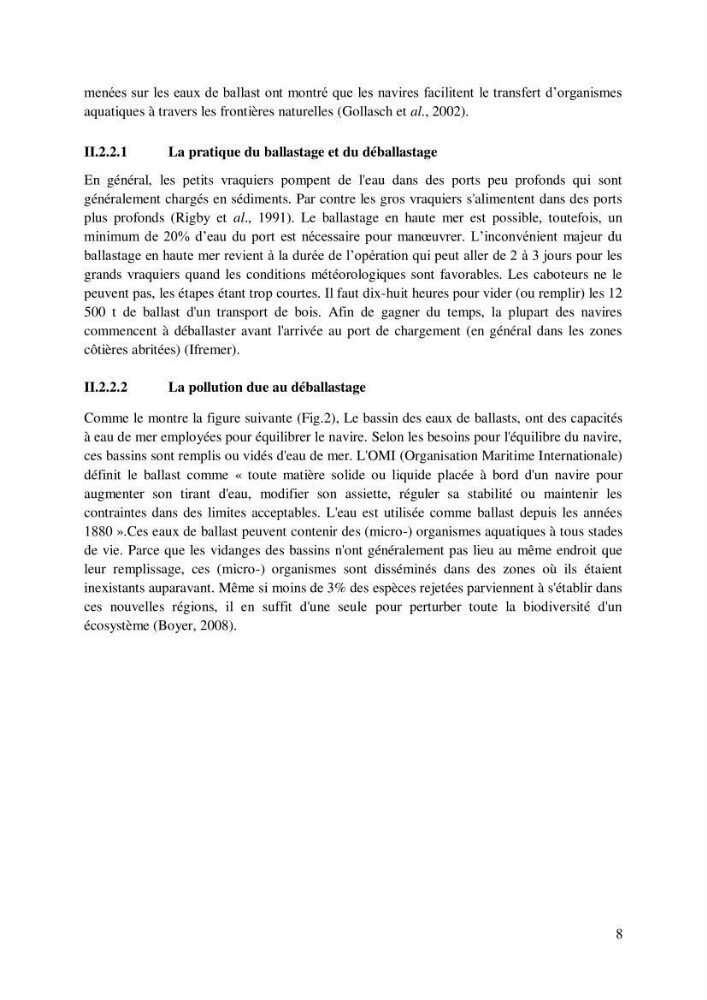 Inventaire des espèces introduites par les eaux de ballast et les coques des navires dans le port de Bejaia et un essai de compréhension de l’origine des espèces classées introduites au niveau de l’île Plane (Oran):