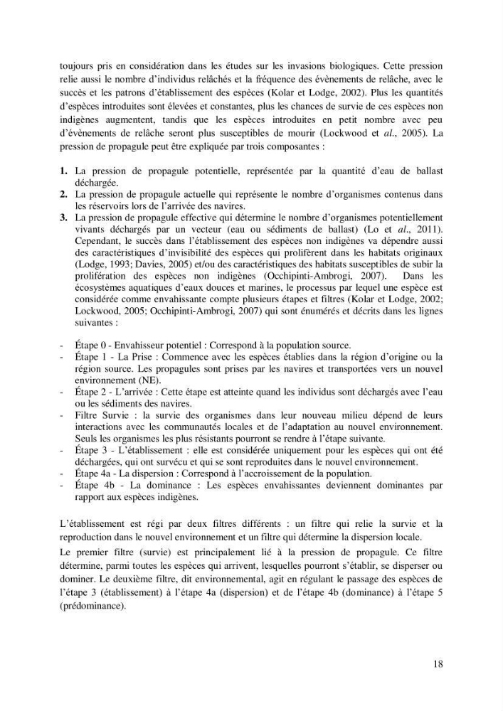 Inventaire des espèces introduites par les eaux de ballast et les coques des navires dans le port de Bejaia et un essai de compréhension de l’origine des espèces classées introduites au niveau de l’île Plane (Oran):