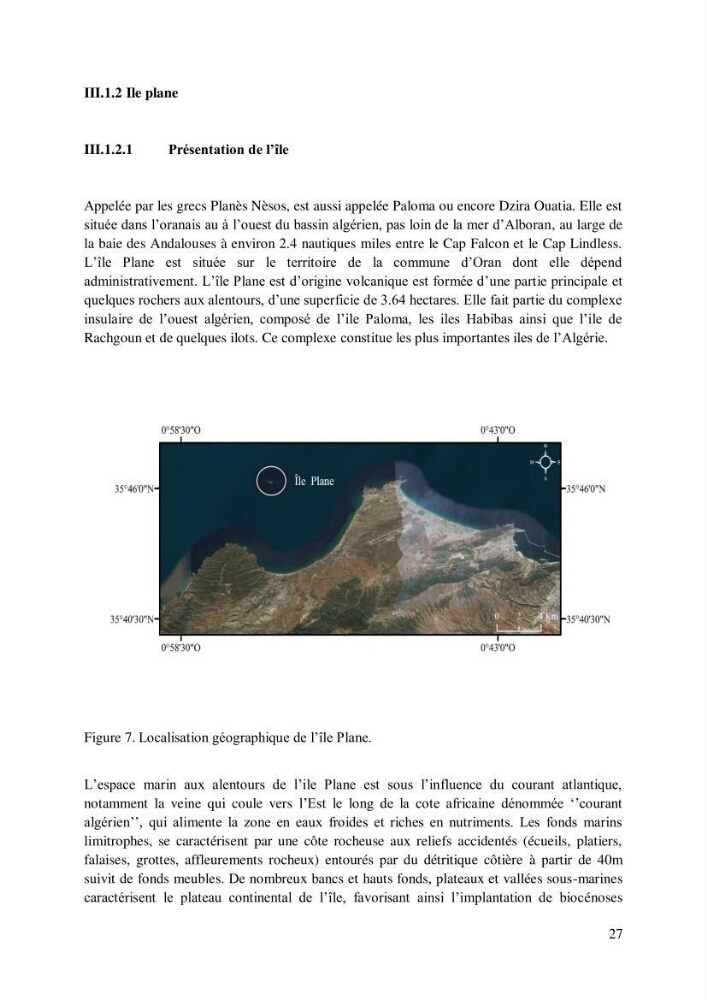 Inventaire des espèces introduites par les eaux de ballast et les coques des navires dans le port de Bejaia et un essai de compréhension de l’origine des espèces classées introduites au niveau de l’île Plane (Oran):