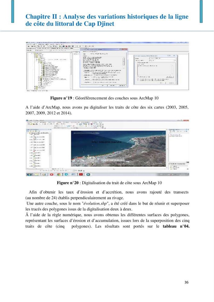 Impact des infrastructures littorales sur l\'évolution du trait de côte dans une zone soumise à un fort transit sédimentaire: cas du port de Cap djinet