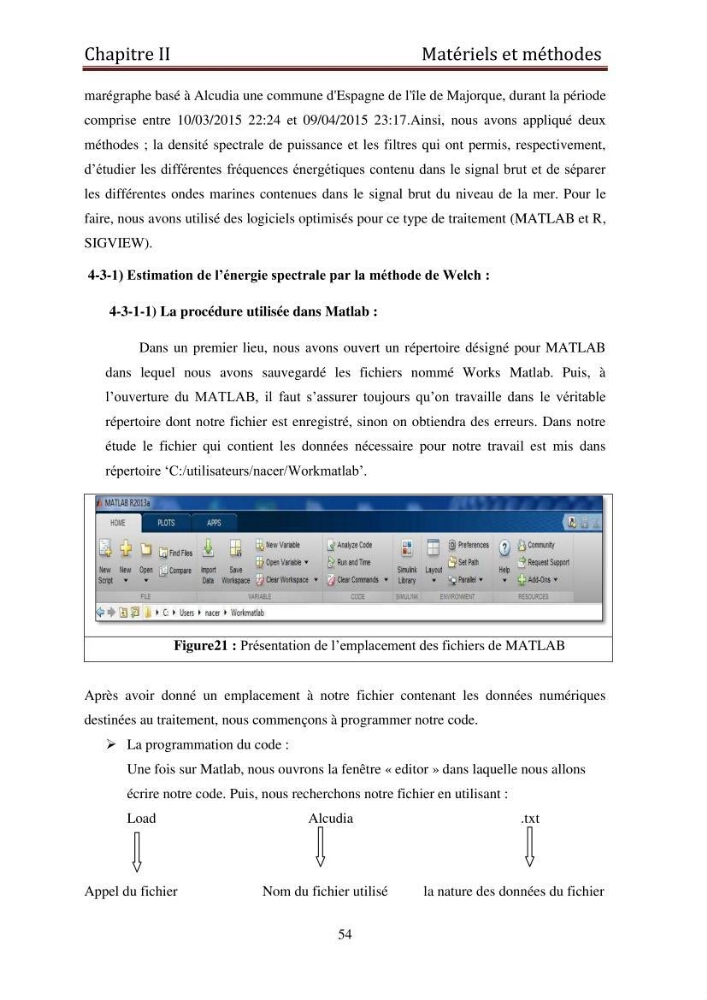 Traitement informatique d\'un signal du niveau de la mer