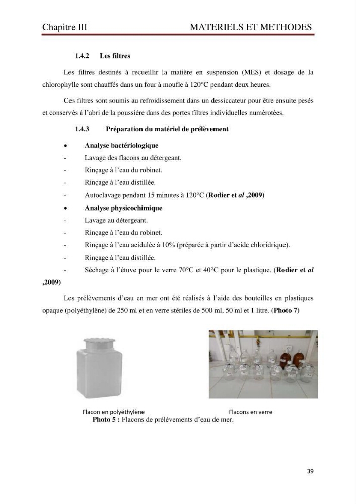 Caractérisation environnementale de la ferme d\'élevage de Daurade Sarl EAM