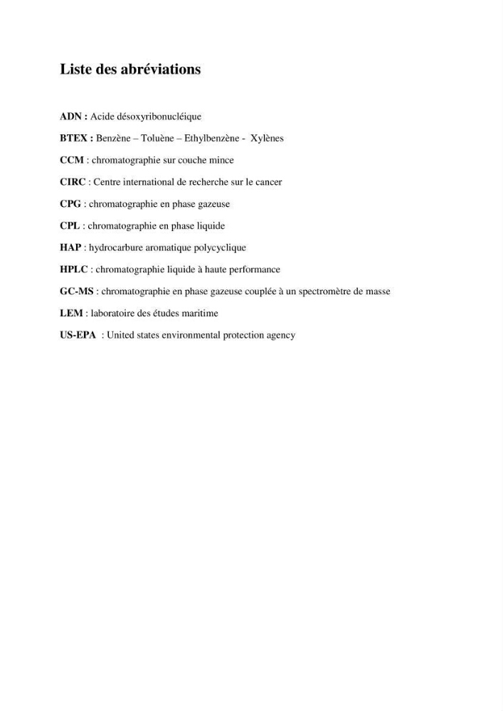Evaluation de taux des hydrocarbures aromatiques polycycliques dans le foie et la chair du rouget de vase (Mullus barbatus) dans la baie de Bousmail