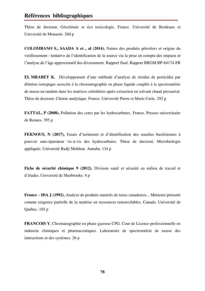 Evaluation de taux des hydrocarbures aromatiques polycycliques dans le foie et la chair du rouget de vase (Mullus barbatus) dans la baie de Bousmail