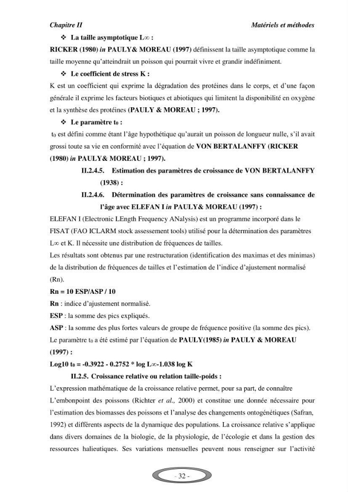 Contribution à l\'étude de l\'exploitation de Pagellus erythrinus ( Linnaeus,1758) dans la baie de Bou-Ismail: