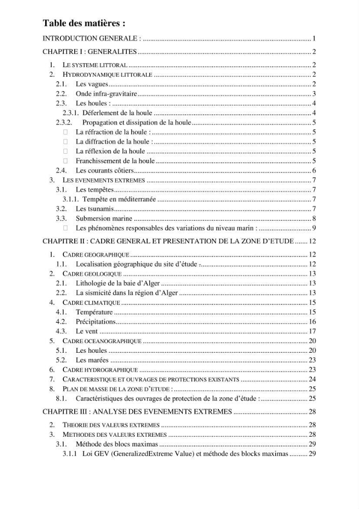 L’impact de la submersion marine sur les différents ouvrages de protection et les littoraux
