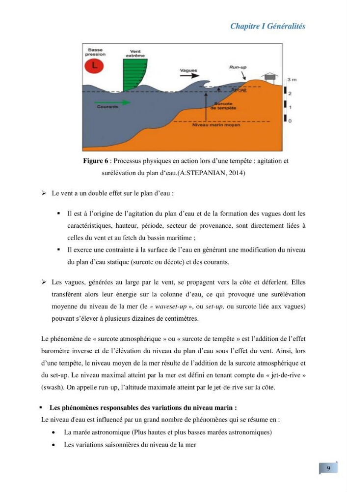 L’impact de la submersion marine sur les différents ouvrages de protection et les littoraux