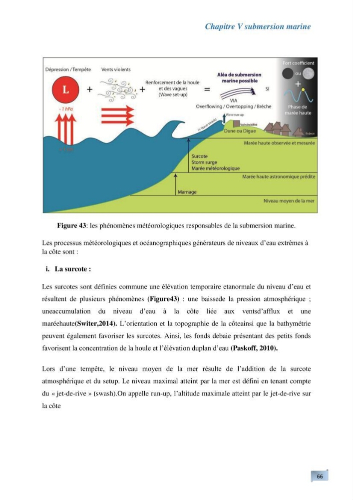 L’impact de la submersion marine sur les différents ouvrages de protection et les littoraux