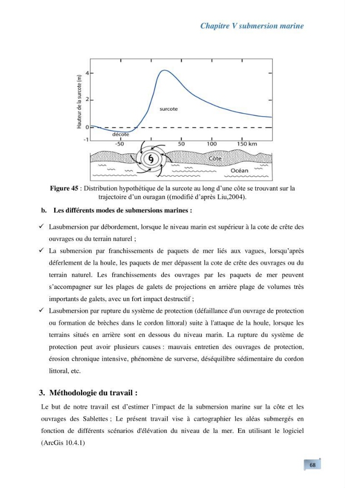 L’impact de la submersion marine sur les différents ouvrages de protection et les littoraux