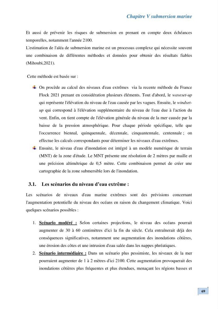 L’impact de la submersion marine sur les différents ouvrages de protection et les littoraux
