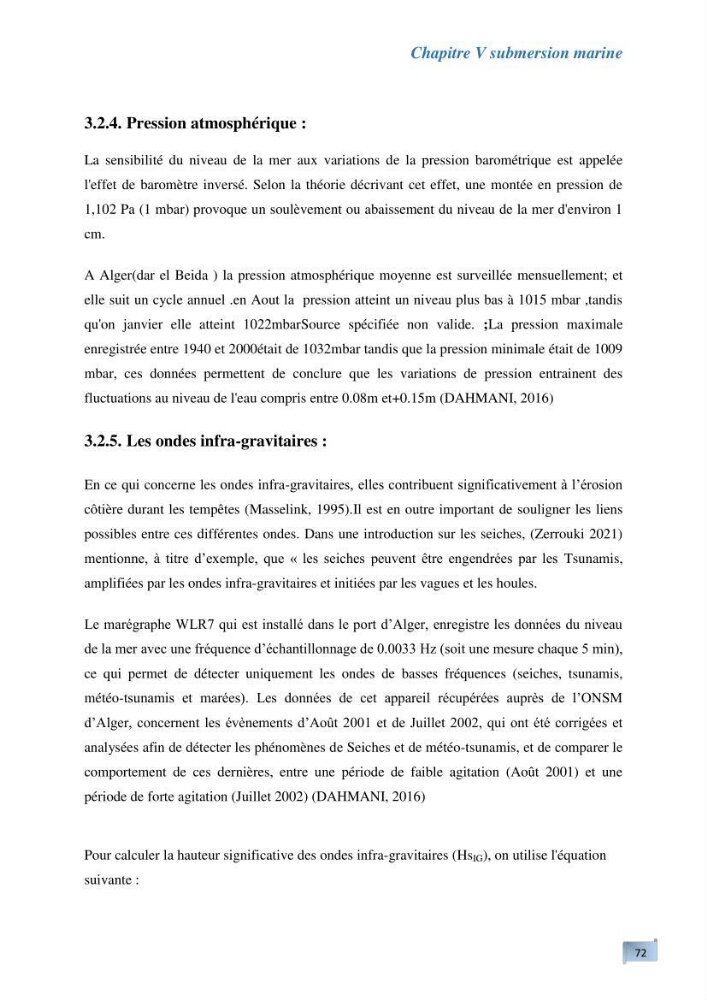 L’impact de la submersion marine sur les différents ouvrages de protection et les littoraux