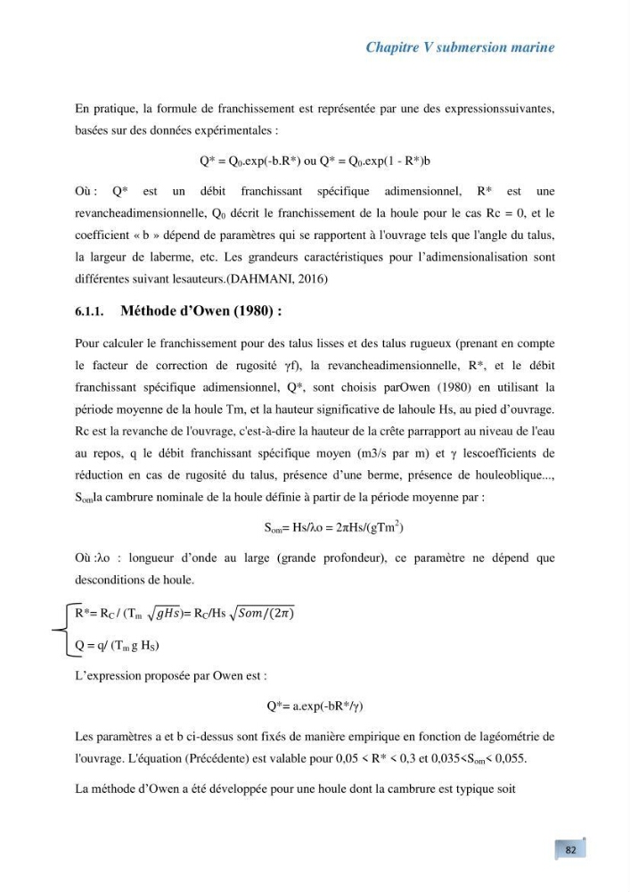 L’impact de la submersion marine sur les différents ouvrages de protection et les littoraux