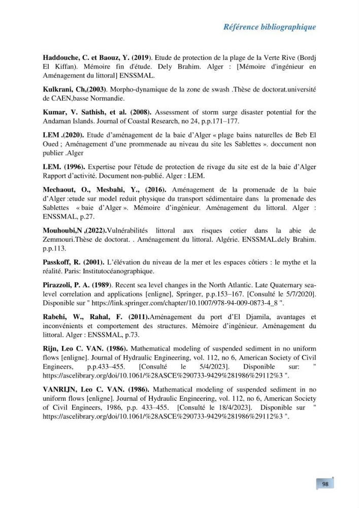L’impact de la submersion marine sur les différents ouvrages de protection et les littoraux
