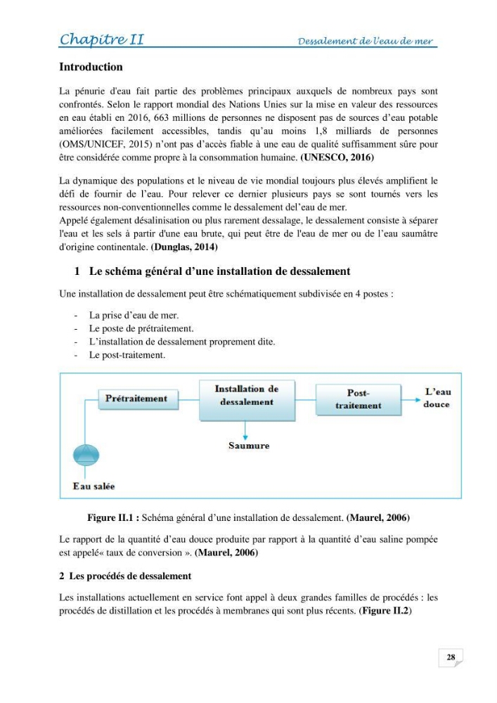 Effets des rejets de la saumure de la station de dessalement de Fouka sur la qualité des eaux: