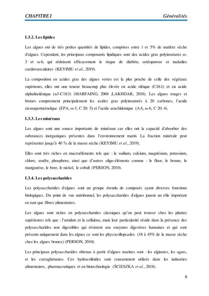 Contribution à l’élaboration d’un complément alimentaire algale destiné à l’amélioration de la pigmentation des poissons d’élevage