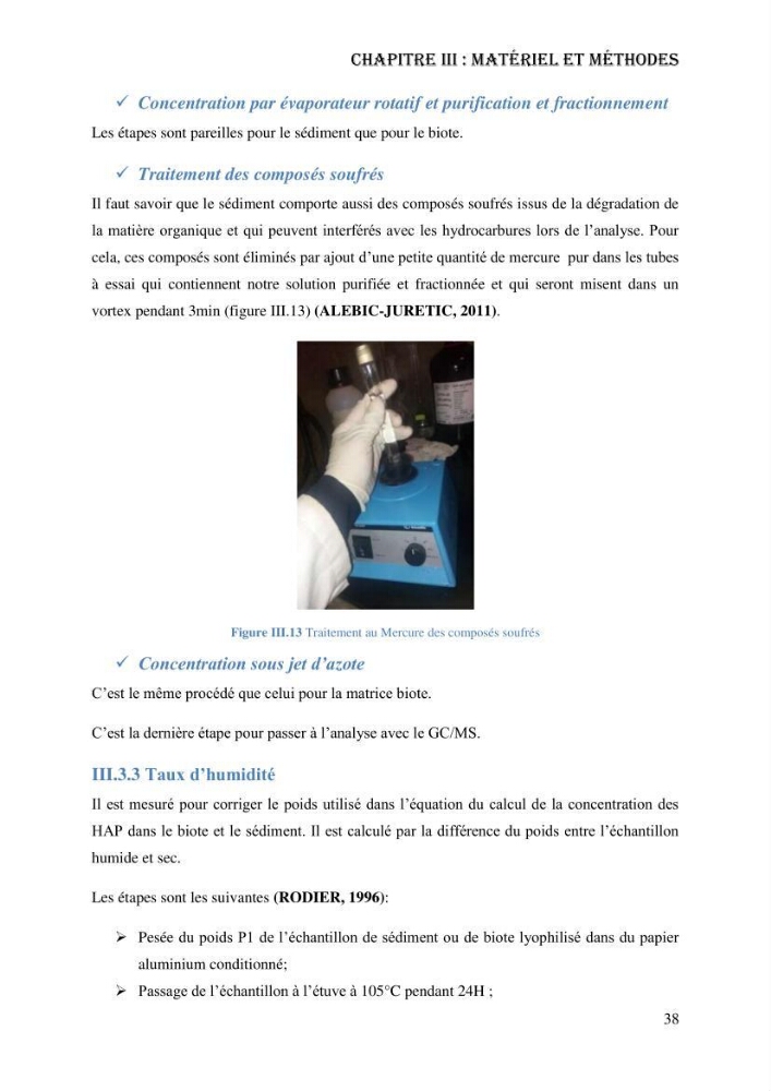 Evaluation de la vulnérabilité bio-morphosédimentaire de la baie de Bou-Ismail face à une pollution potentielle par les hydrocarbures
