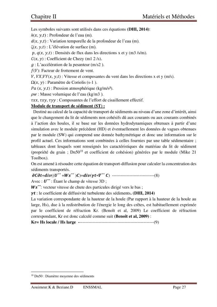 Etude de faisabilité de la protection des rivages du site d\'Ain Tagourait.w.de Tipaza