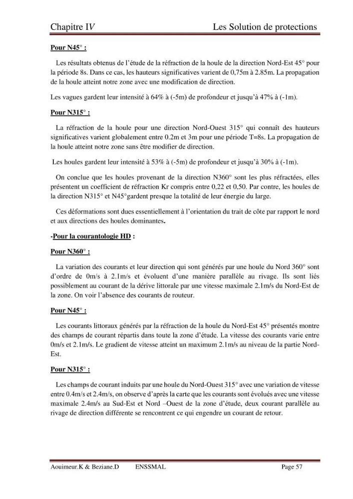 Etude de faisabilité de la protection des rivages du site d\'Ain Tagourait.w.de Tipaza