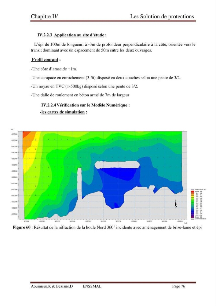 Etude de faisabilité de la protection des rivages du site d\'Ain Tagourait.w.de Tipaza