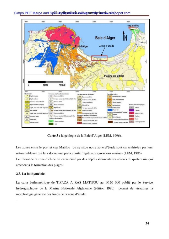 Approche systématique pour la gestion du risque de submersion marine (Hussein dey et El mohammadia):