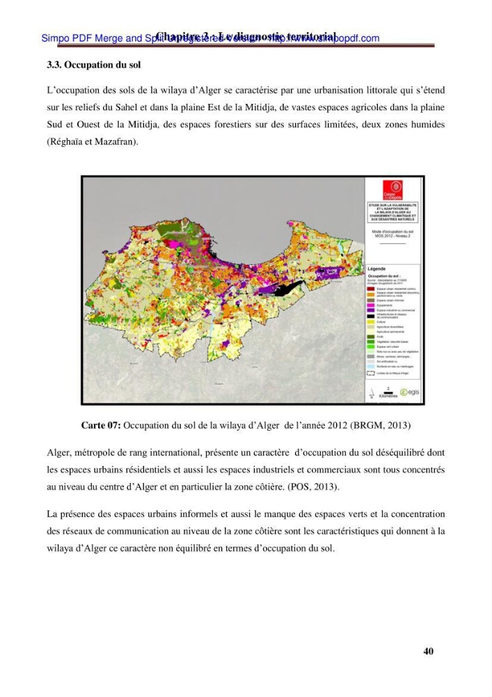 Approche systématique pour la gestion du risque de submersion marine (Hussein dey et El mohammadia):