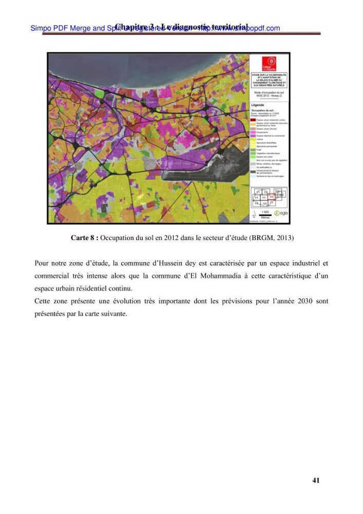 Approche systématique pour la gestion du risque de submersion marine (Hussein dey et El mohammadia):