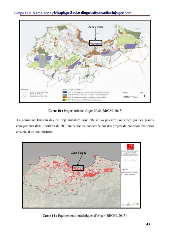 Approche systématique pour la gestion du risque de submersion marine (Hussein dey et El mohammadia):